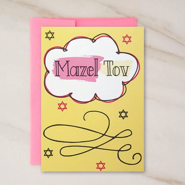 Mazel Tov - Bat Mitzvah Greeting Card for wholesale by Wholesalegreetingcards.co