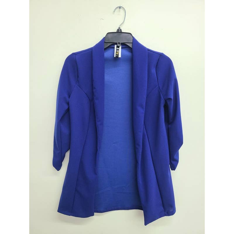 Uptown Apparel – wholesale Blazer – Women's – JK6880 Shirred 3/4 Sleeve Elegant Blazer5