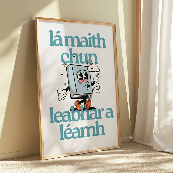 lá maith chun leabhar a léamh Print for wholesale by As Gaeilge