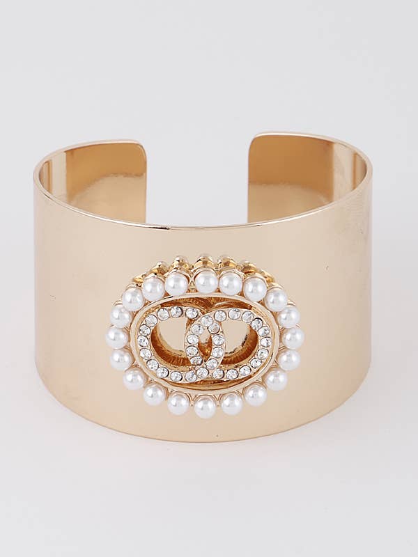 Jeweled OO offenes Manschettenarmband für den Großhandel von Shop Neighbors