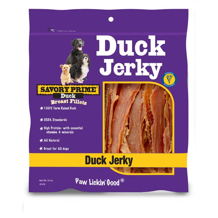 Savory Prime - Venta al por mayor Chuches - Perros - Cecina Natural de Pato 16 oz.