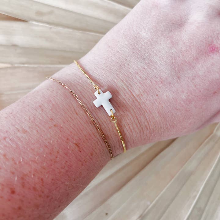 Cross Bracelet for wholesale by Thoughts of Grace Co.