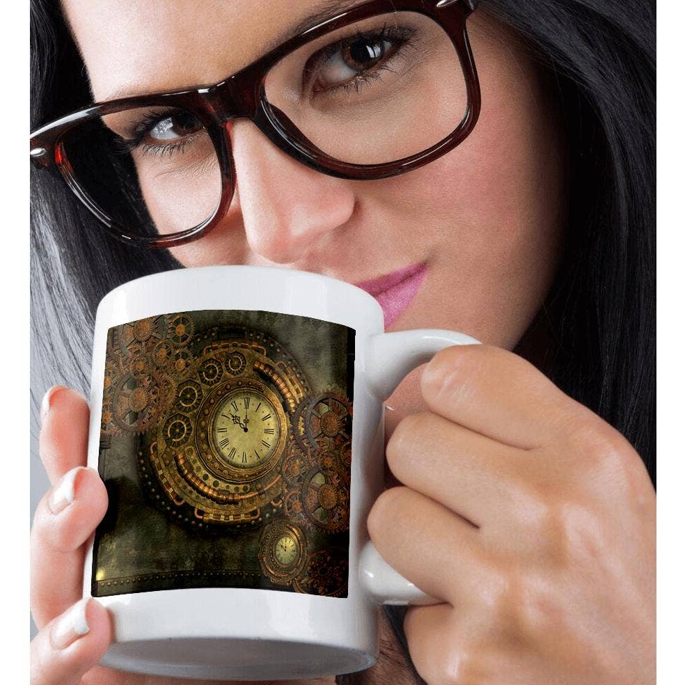 3dRose - Wholesale Coffee Mug - 3dRose, Wonderful clockwork, steampunk design, golden colors, Mug9