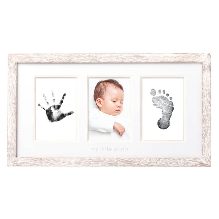 Pearhead - Wholesale Picture Frame - Kids & Baby - Babyprints Photo Wall Frame and Clean-Touch Ink Pad, Rustic