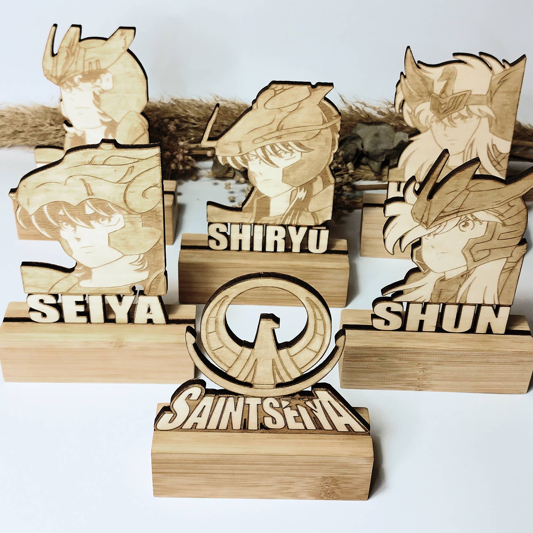 Studio Rima - Wholesale Decorative Figurine - Saint Seiya Wooden Statuette - Geek Trophy Home Decor6