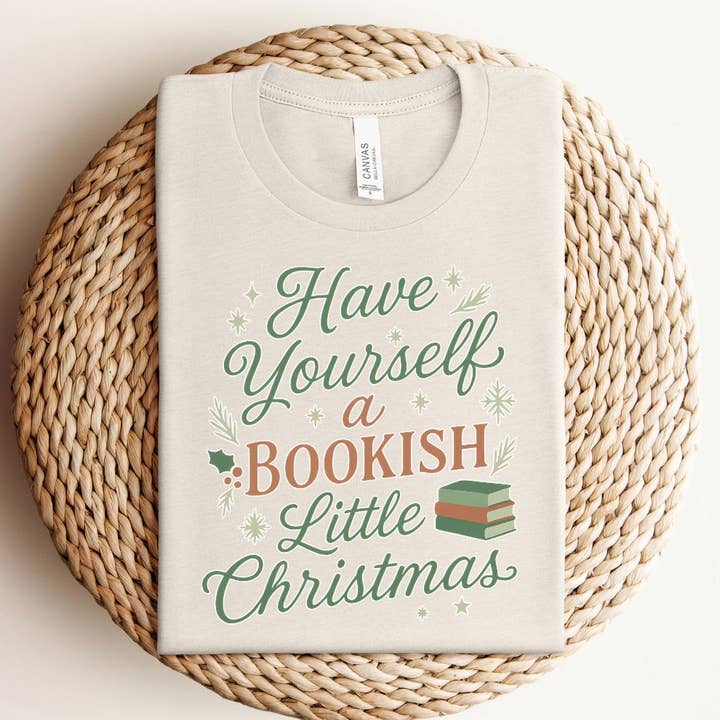 "Hab ein bücherliches kleines Weihnachtsfest" Feiertags-T-Shirt für den Großhandel von The Obstinate Octopus