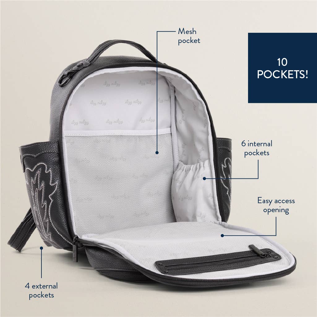 Itzy Ritzy - Wholesale Diaper Bag - Baby - Nash Outlaw Itzy Mini Plus™ - Western Backpack12