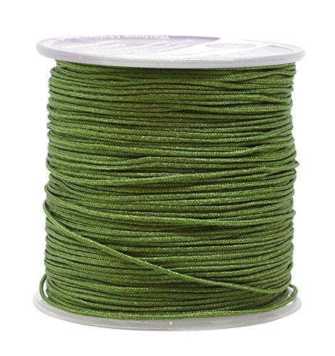 Mandala Crafts – wholesale Craft supplies – Mandala Crafts Nylon Satin Cord, Rattail Trim Thread for Chinese Knotting, Kumihimo, Beading, Macramé, Jewelry Making, Sewing17