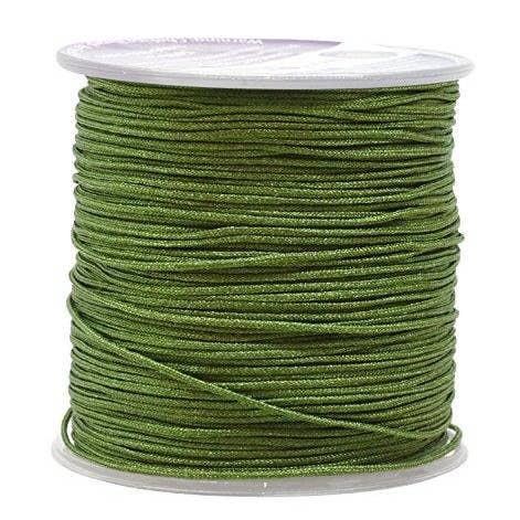 Mandala Crafts – wholesale Craft supplies – Mandala Crafts Nylon Satin Cord, Rattail Trim Thread for Chinese Knotting, Kumihimo, Beading, Macramé, Jewelry Making, Sewing17