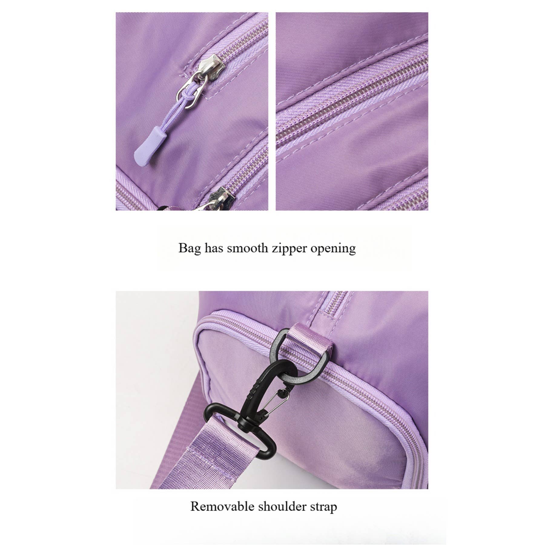 wandf - Vente Sac de voyage – femme - Sac de sport de voyage et de fitness - Séparation étanche pour le mouillé et le sec9