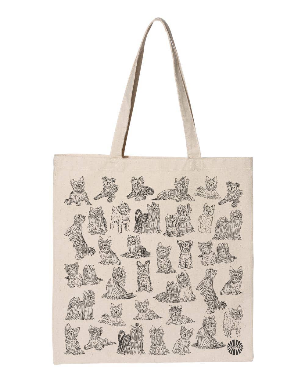 Sween Shop - Wholesale Tote Bag - Unisex - Yorkshire Terrier Yorkie Canvas Tote Bag for Pet Dog Gift2