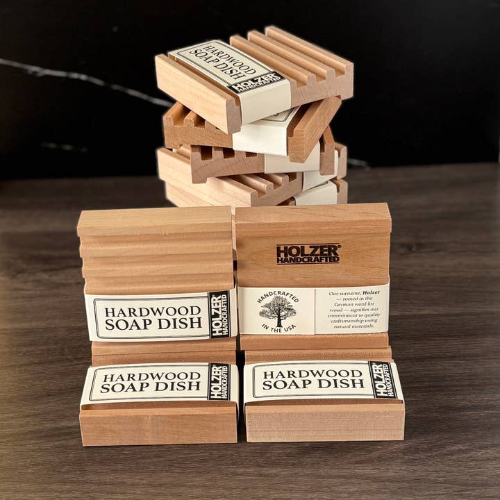 Handcrafted Hardwood Soap Dish – Sustainable & Made in USA for wholesale by Holzer Handcrafted ®