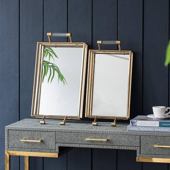 S/2 Mirror Decorative Tray and other Purchase Wholesale mirror tray. Free Returns & Net 60 Terms on Faire trending on Faire.