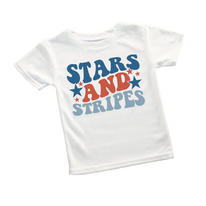 Stars and Stripes Tee for wholesale by ChubbyBubbyBear