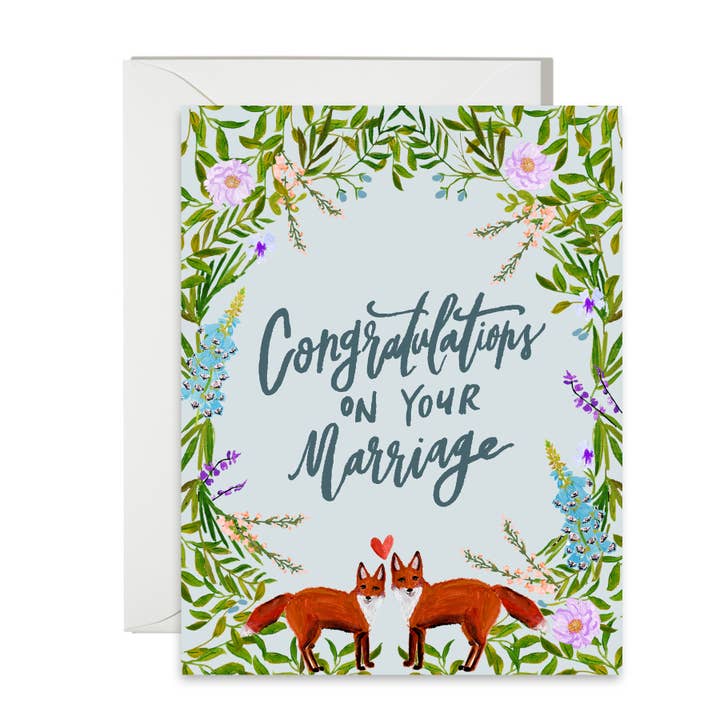 Congrats on your Marriage for wholesale by Shannon Kirsten Illustration