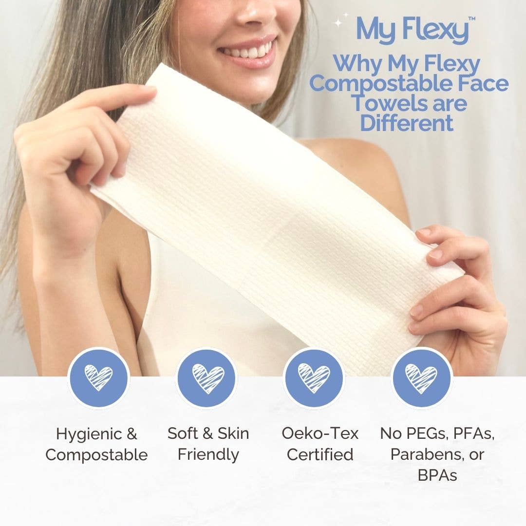 My Flexy – wholesale Ansikts- och kroppsservetter – Komposterbara rena ansiktshanddukar16