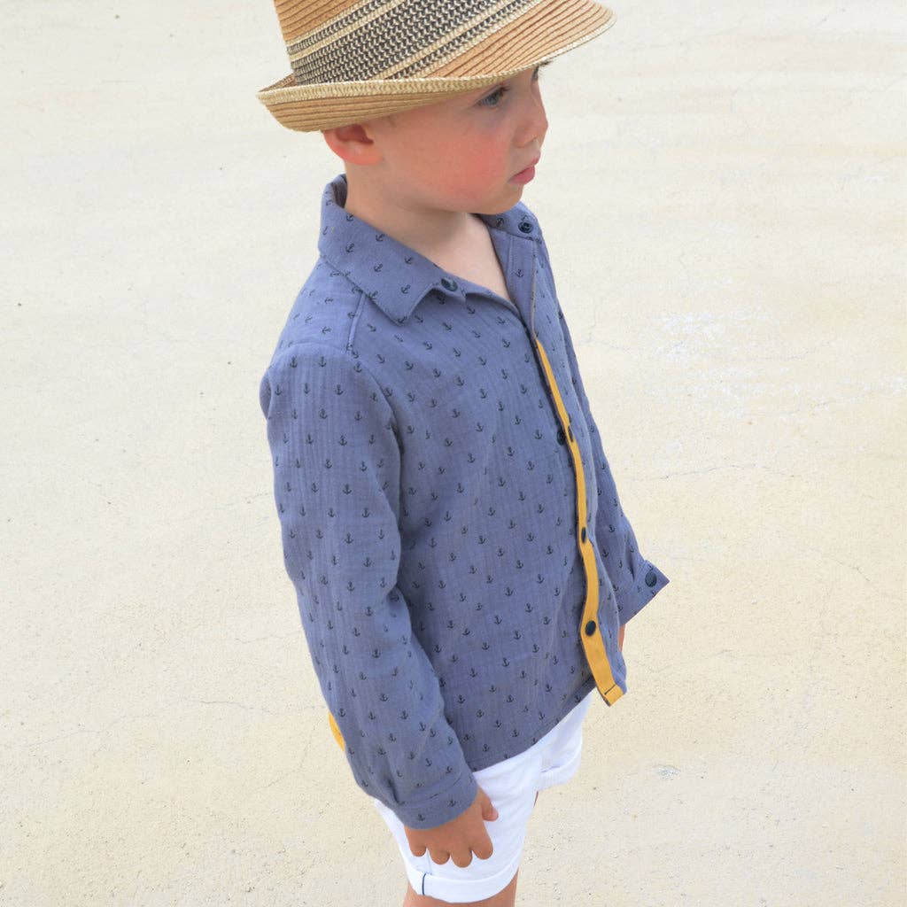 Super Bison – Engroshandel DIY-sysæt – Mønster skjorte Victor 2/12 år7