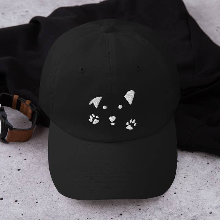 Gorro de papá con cara de perro para venta al por mayor de FunnyNikko