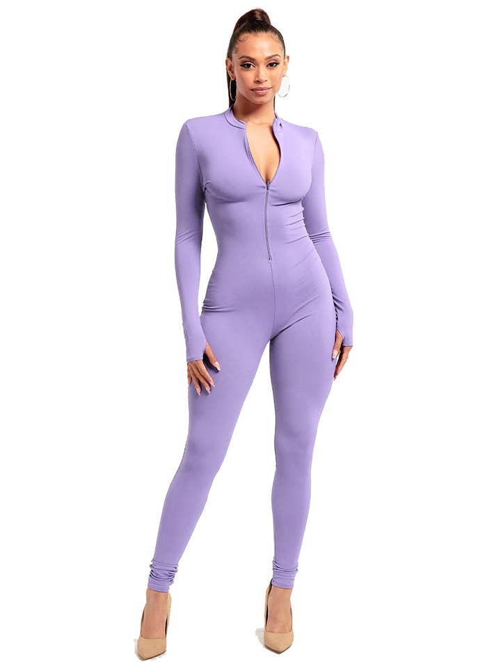 Jour – Engroshandel Jumpsuit - Dame – Jumpsuit til kvinder i nylonblanding med lynlås foran DT213442