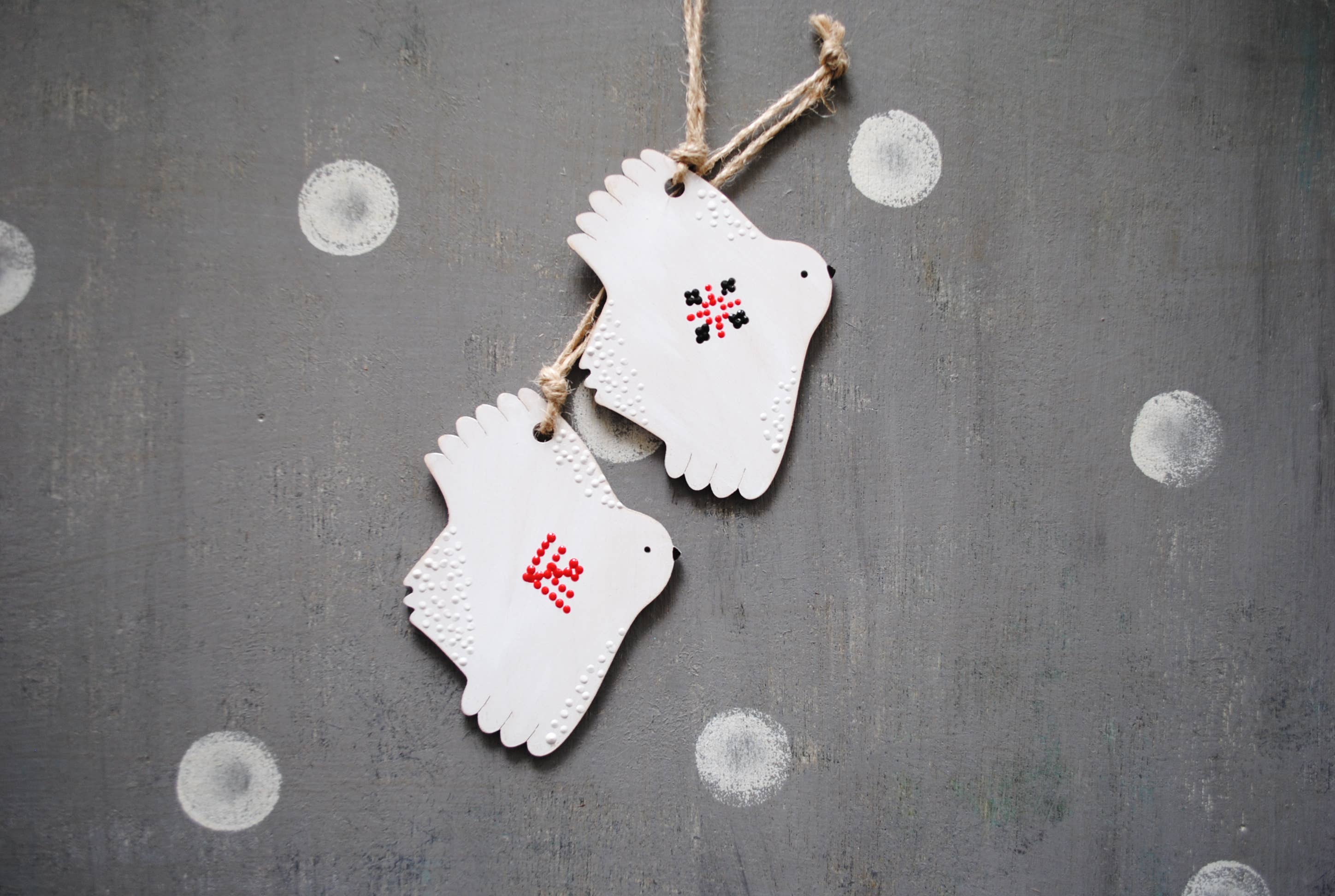 HandyHappy - Wholesale Ornament - Ukrainian Embroidery Bird Wooden Ornament Animal Totem2