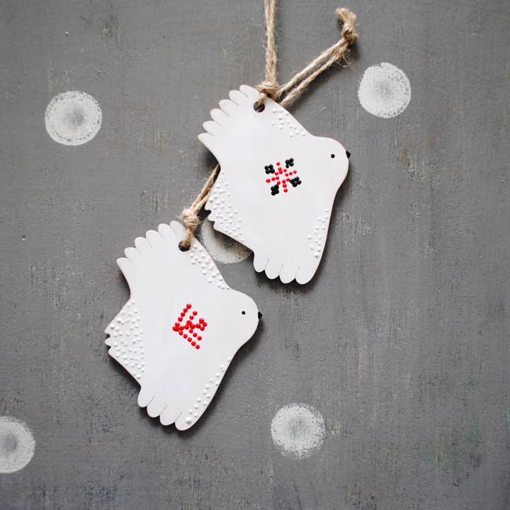 HandyHappy - Wholesale Ornament - Ukrainian Embroidery Bird Wooden Ornament Animal Totem2