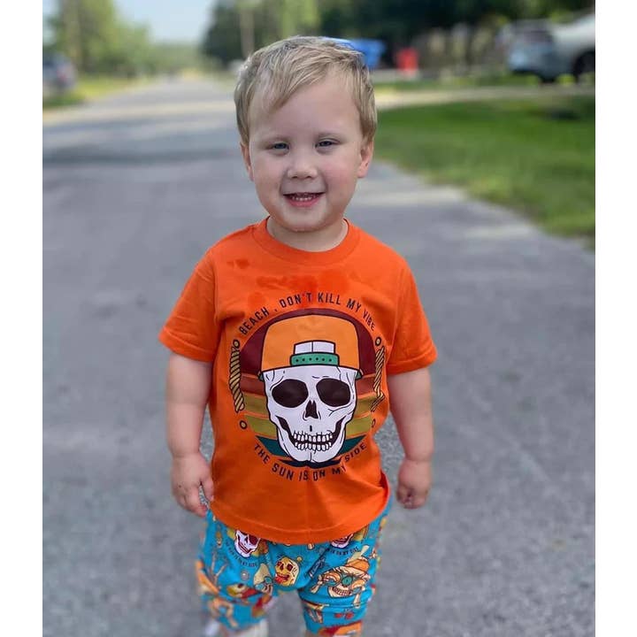 Beach, Don’t Kill My Vibe Tee for wholesale by Rockin’ 5A Apparel