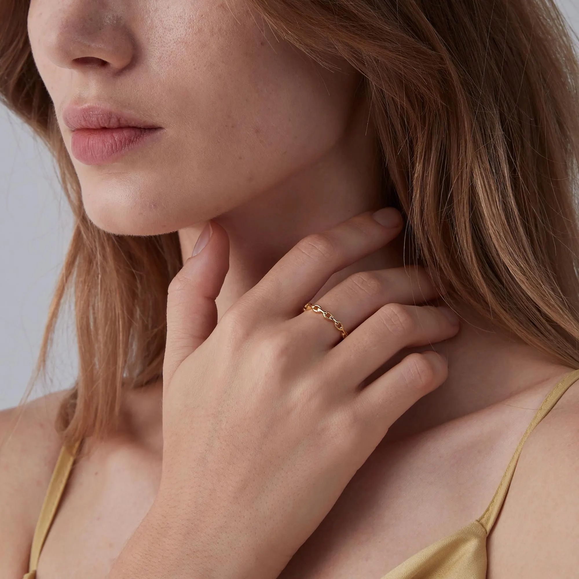 Perimade & Co. LLC - Wholesale Band/Stacked Ring - Chain Link Stacking Band Ring in 925 Sterling Silver1