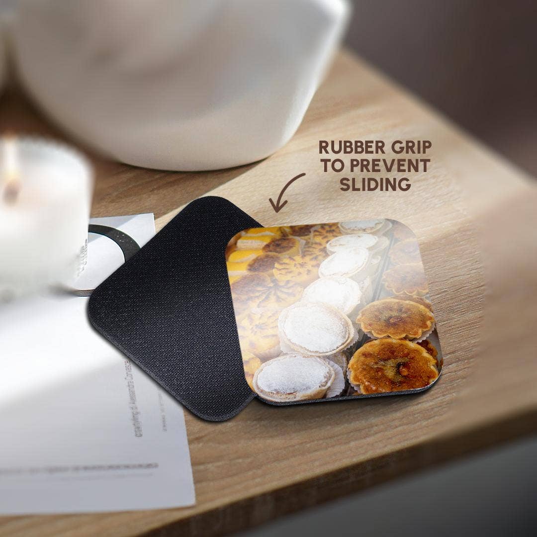 3dRose - Wholesale Coasters - 3dRose, Lisbon, Portugal. PastelDaNata pastries, Portugese national dessert., Coaster10