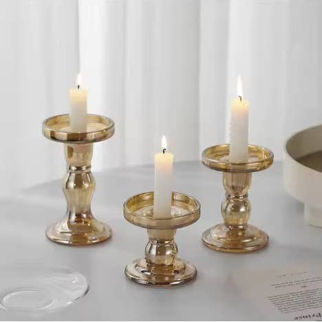 Candles Meta – Engroshandel Lyseholder – Glas romersk søjleform Retro lysestager