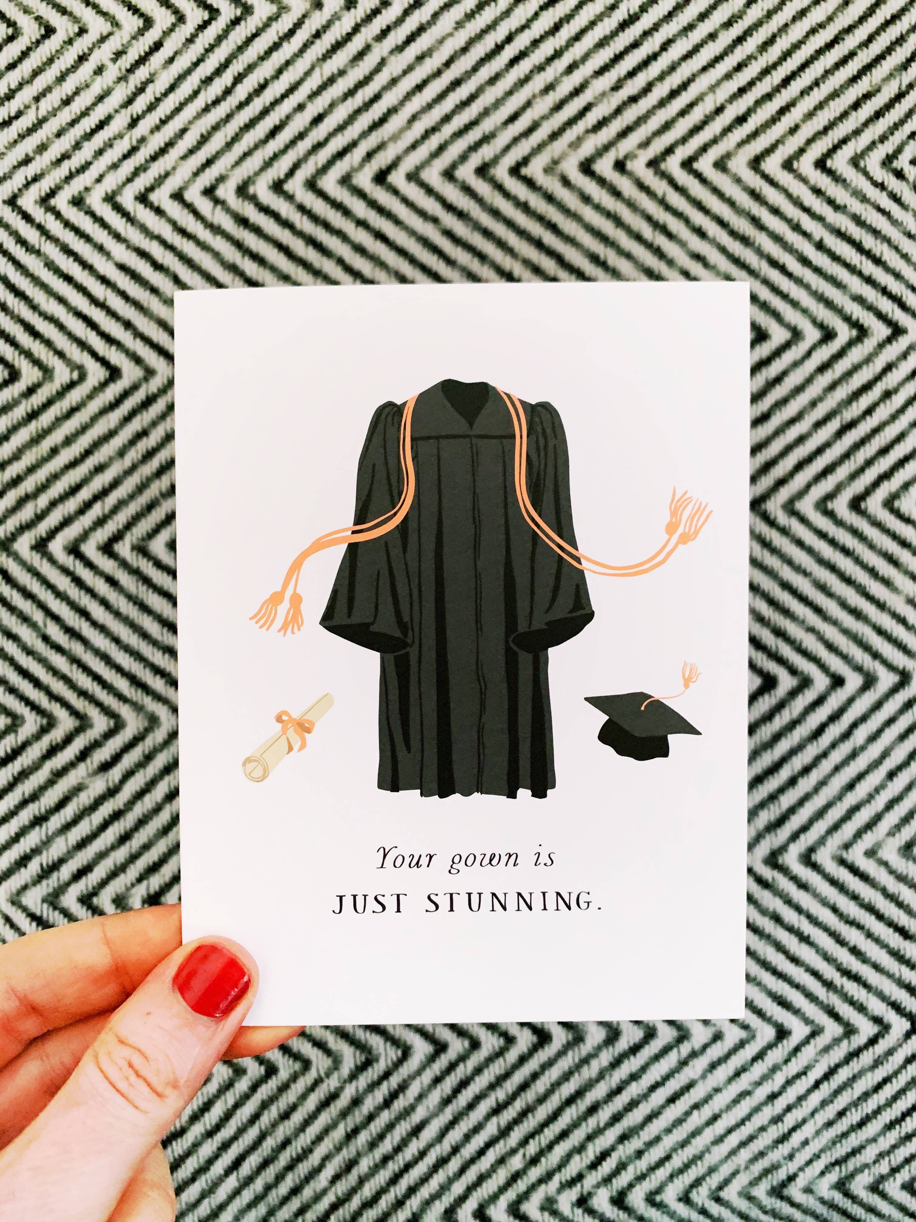 Party of One - Wholesale Graduation Card - Stunning Gown Graduation Card2