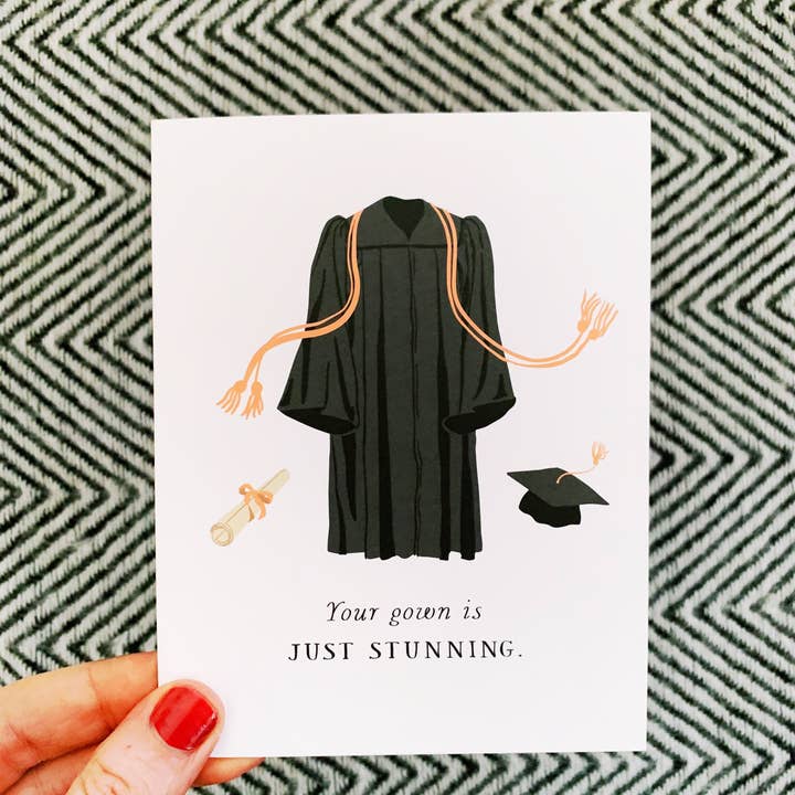 Party of One - Wholesale Graduation Card - Stunning Gown Graduation Card2