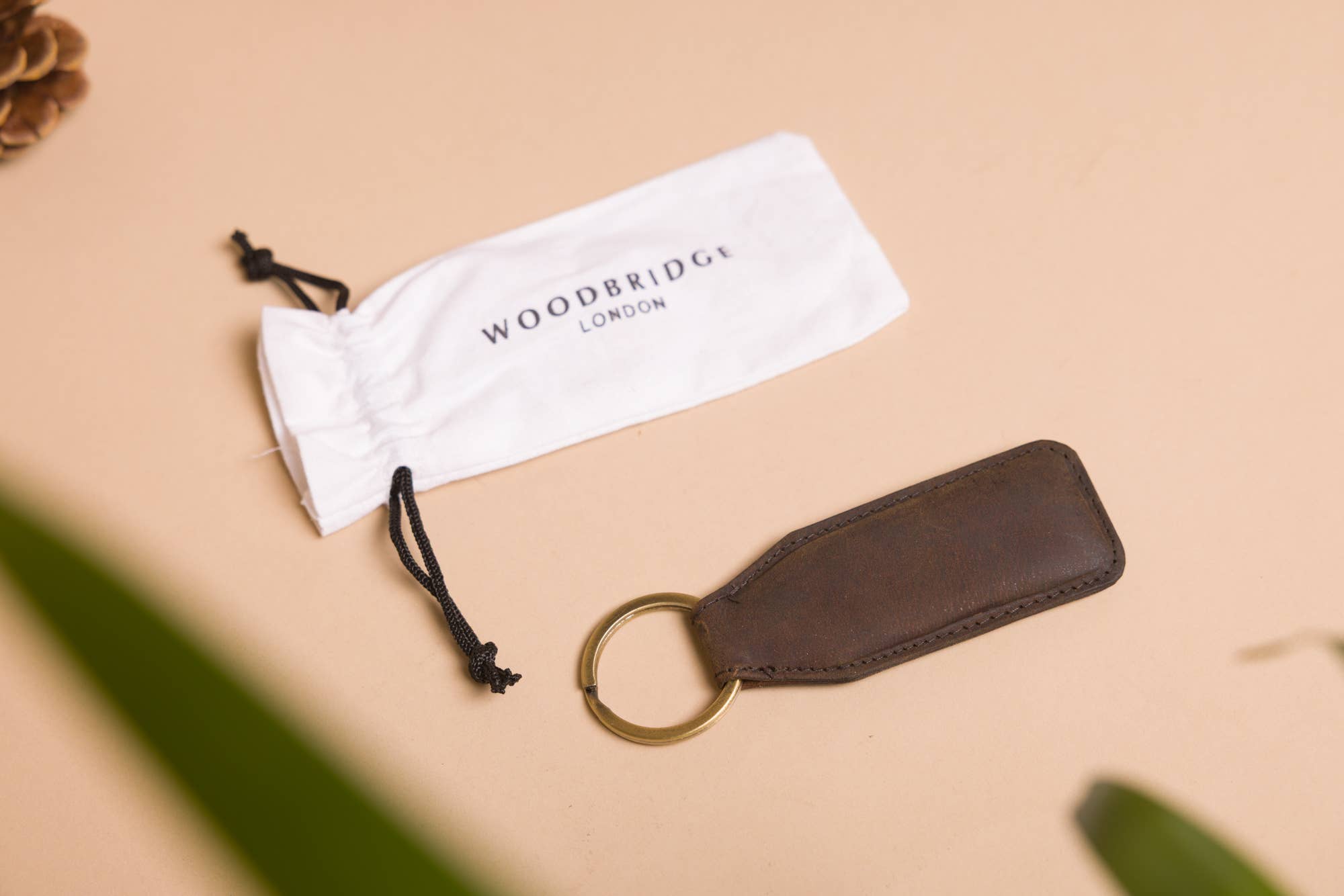 Redbrick - Vendita all'ingrosso Portachiavi - Unisex - Portachiavi in pelle marrone rustico Woodbridge1