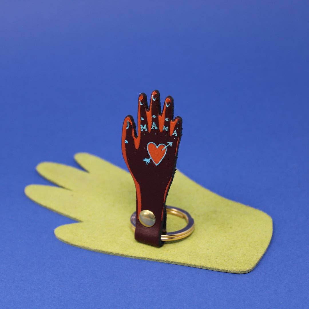 Ark Colour Design - Vente Porte-clés – femme - Porte-clés Mama en cuir véritable3