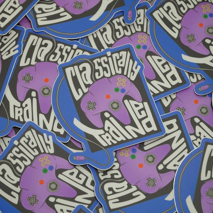 Trekkable Studios - Wholesale Sticker - Classically Trained N64 Gaming Sticker