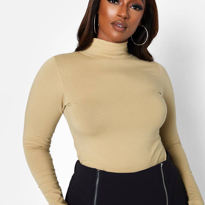 Essential Turtleneck Top - Cream and other Purchase Wholesale mock cream. Free Returns & Net 60 Terms on Faire trending on Faire.