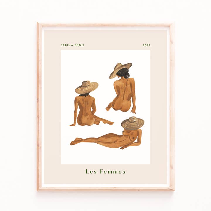 Les Femmes affisch konsttryck för wholesale av Sabina Fenn