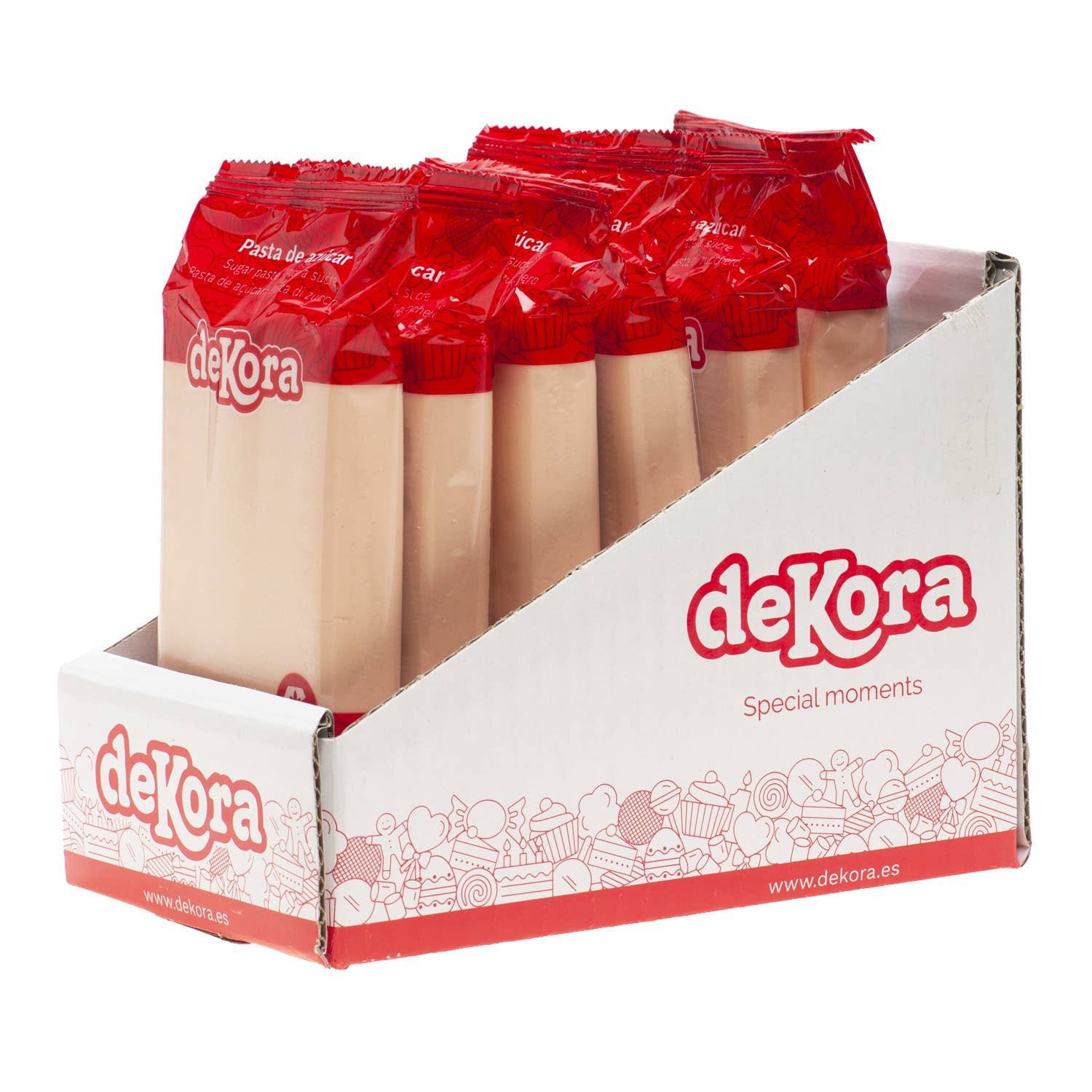 dekora - Vendita all'ingrosso Kit decorazione torte - FONDANT BEIGE 250G SENZA GLUTINE5