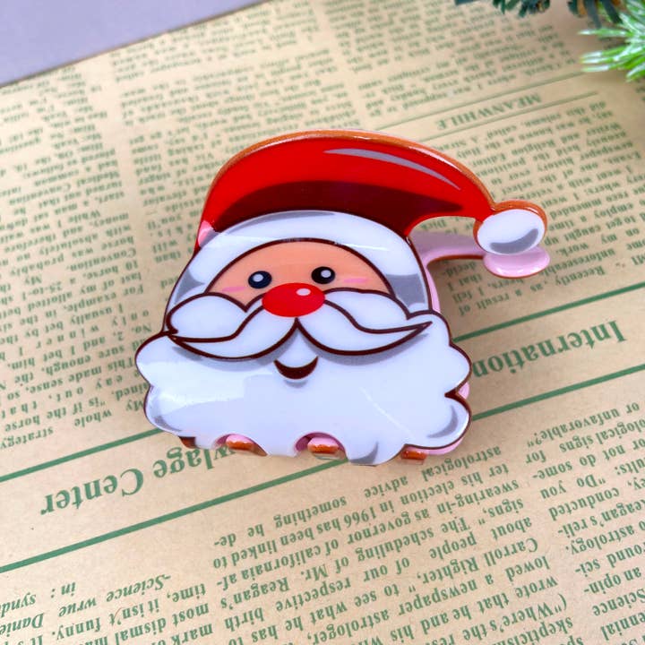 TheDivaSoap - Wholesale Hair Clip - Women's - Santa Claus elk cartoon cute claw clip