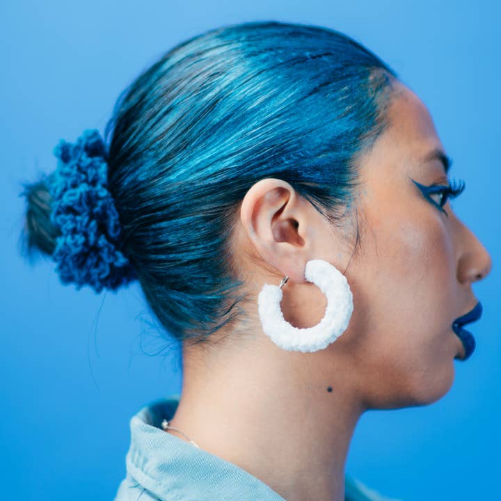 Seraphtive LLC - Wholesale Hoop Earrings - Itty Bitty Sunset Hoops in A Cloudy Dream2