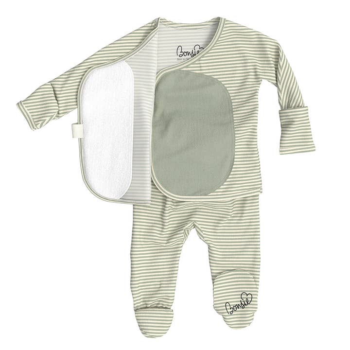 Bonsie Skin to Skin Babywear - Wholesale Bodysuit (Footed) - Baby - Footie - Mint Twist1