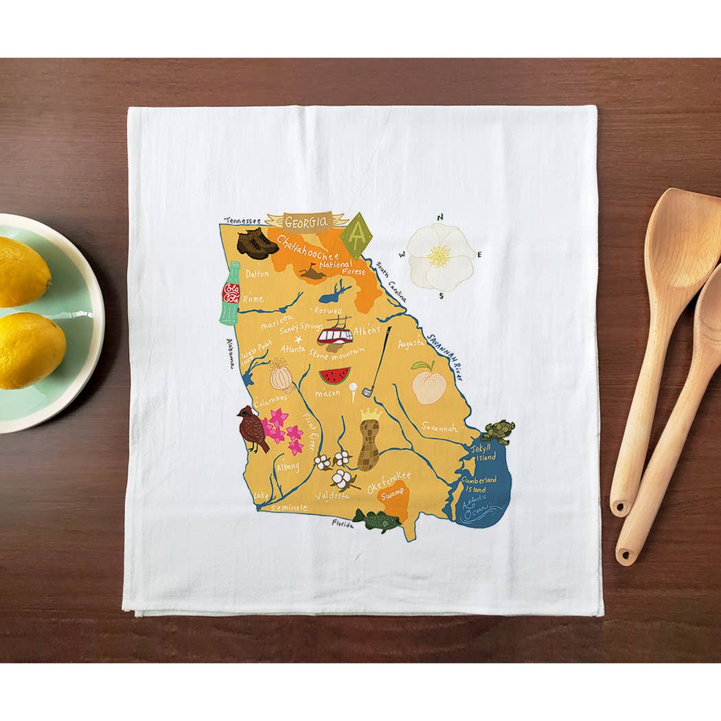 Allport Editions – Engroshandel Viskestykke – Hej USA håndklædeserie - ALLE 50 STATER HER!10