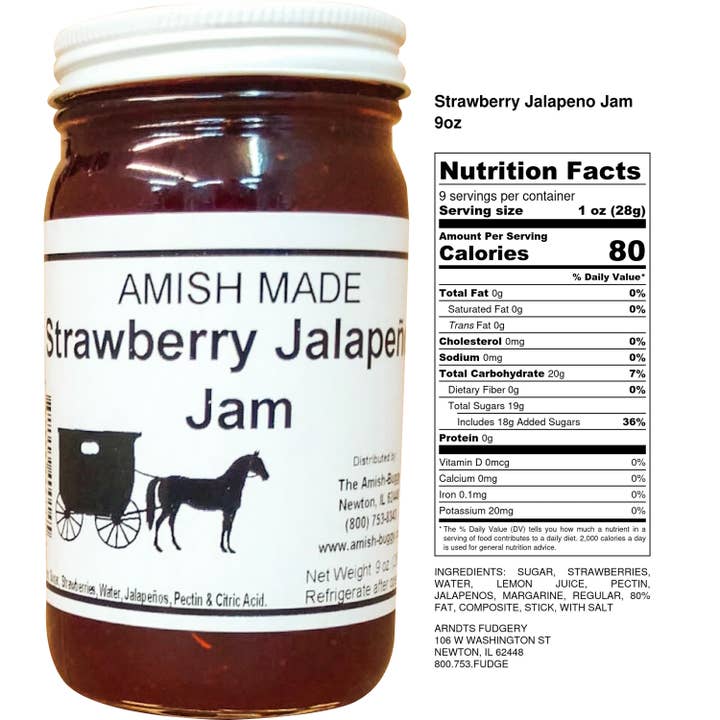 Arndt's Fudgery LLC - Wholesale Jam/Jelly - Amish made Jam and Jellies - 8 oz.29