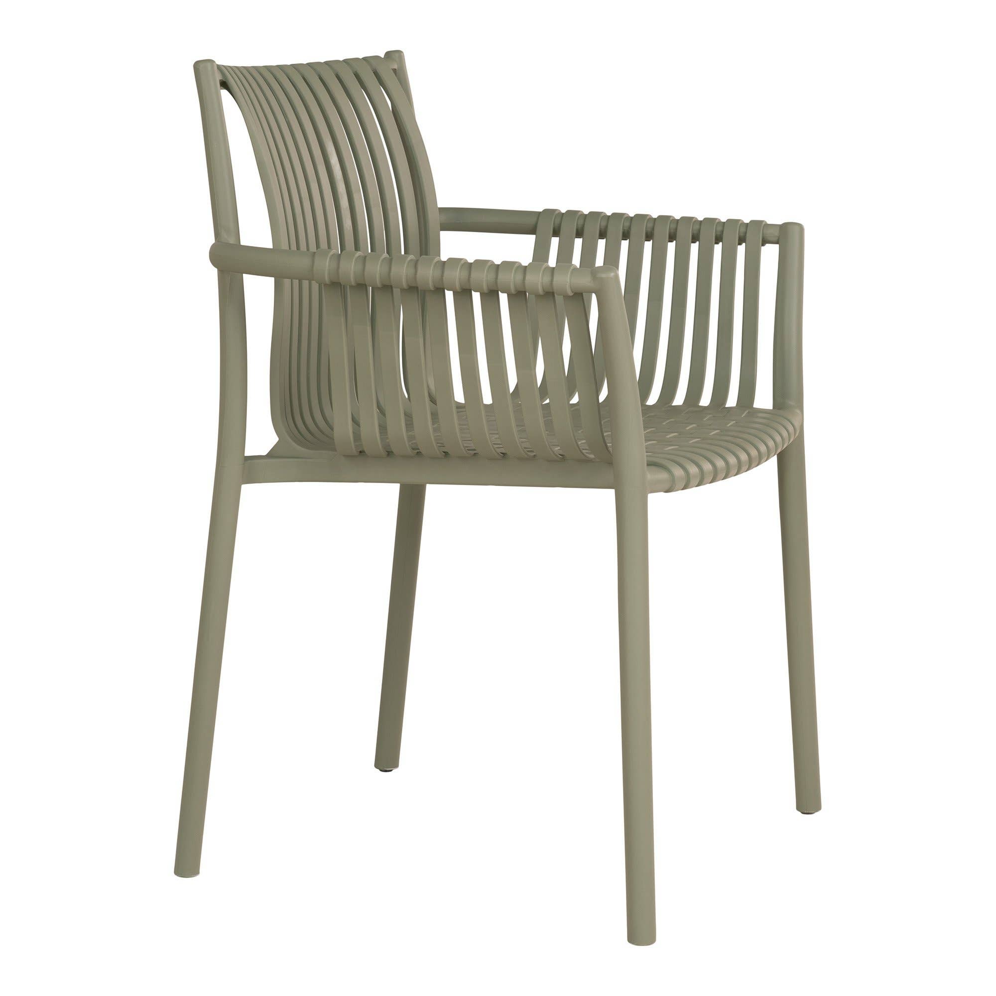 Tulsa Garden Chair - Polypropylene. stackable. green for wholesale on Faire3