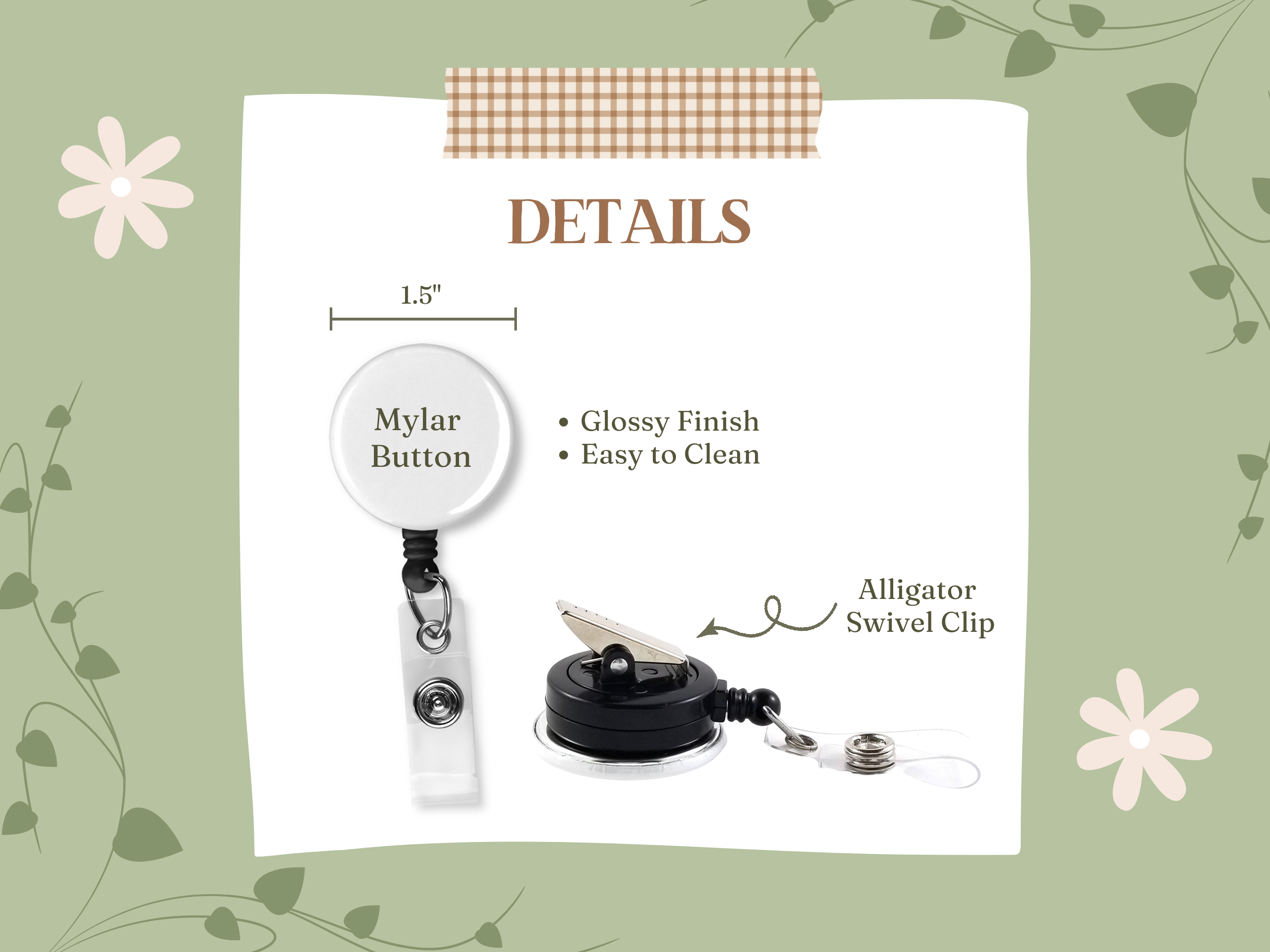 Firefly Paper Studio, LLC - Wholesale Badge Accessory - Women's - Stronger than the Storm Badge Reel1