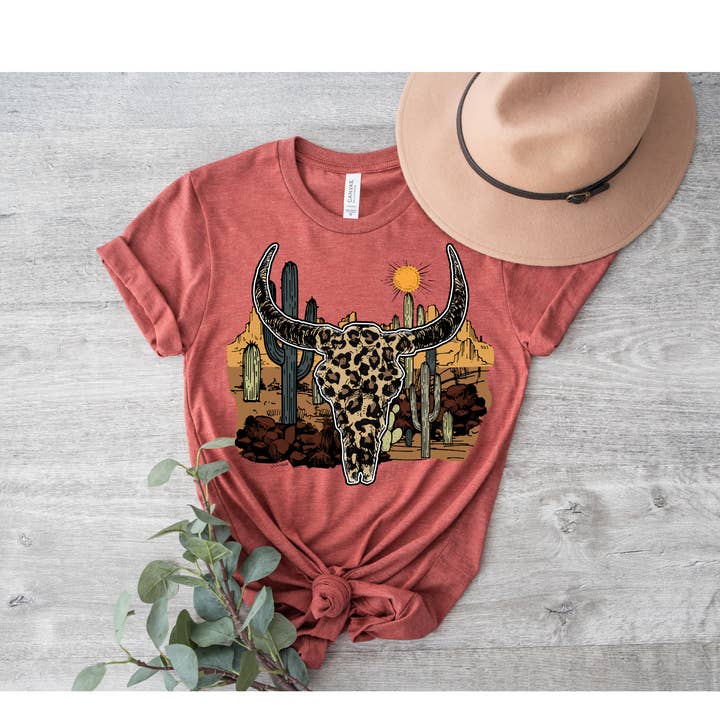 CHEETAH BULL SUNSET TRANSFER - DTF Transfer for wholesale by Sassy and Sublime