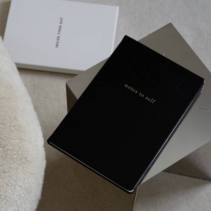 Inside Then Out - Wholesale Journal/Diary - Notes to Self Lined Journal - Black1