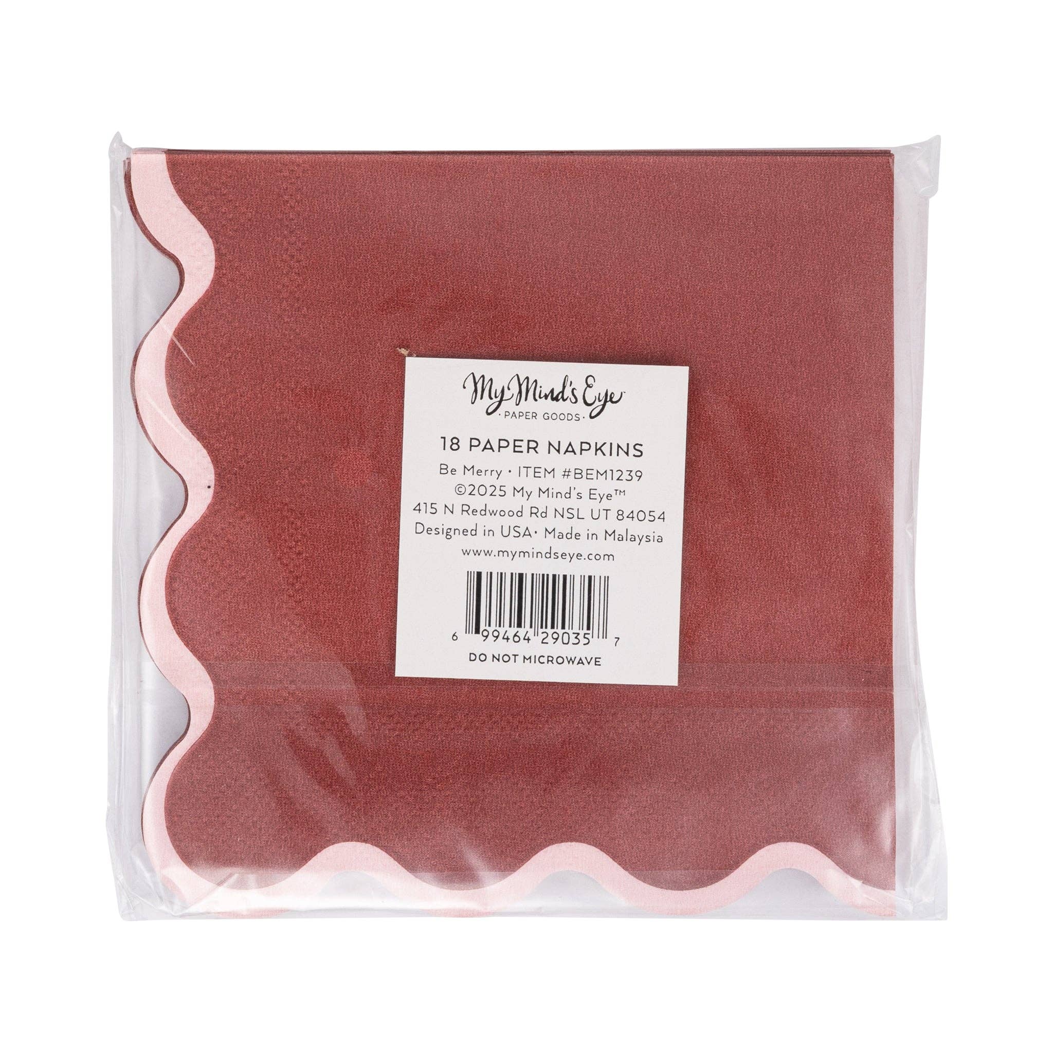 My Mind’s Eye - Wholesale Disposable napkin - BEM1239 - Be Merry Cocktail Napkin Set4