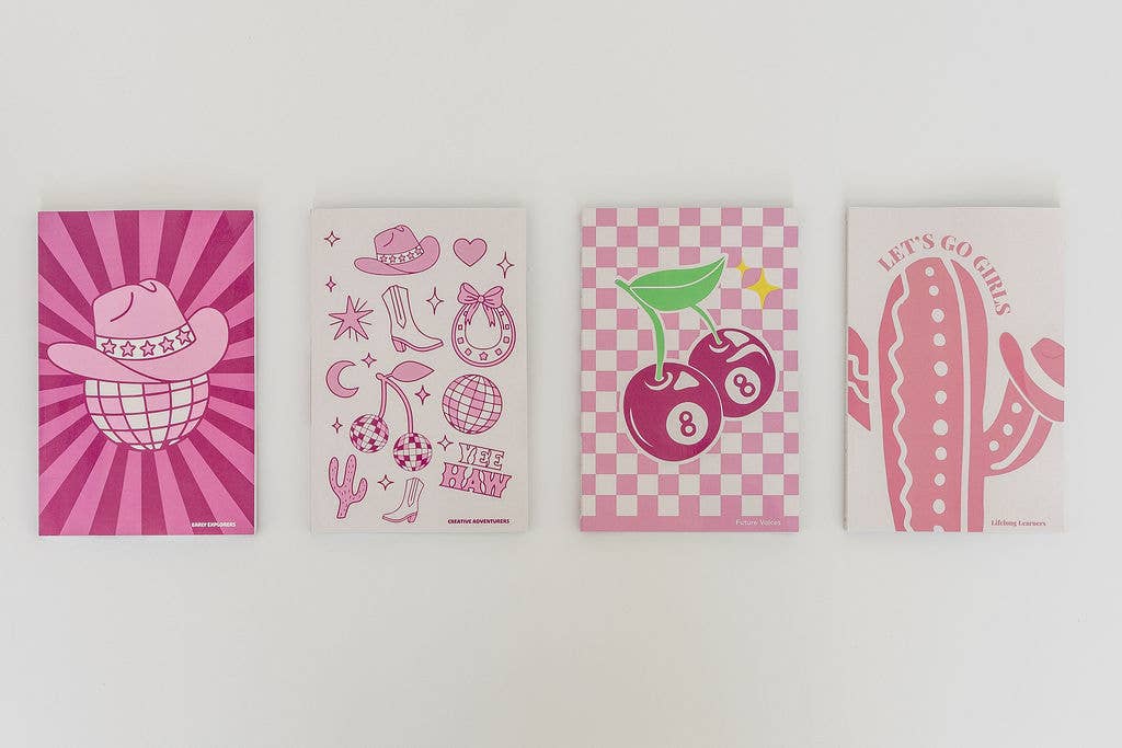 Sunshine & Agape - Wholesale Journal/Diary - 7th-12th Family Gratitude Journal - Disco Cowgirl Line5