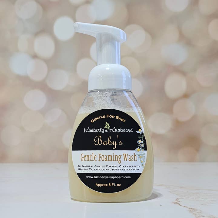 Baby's Foaming Wash Calendula and Chamomile -- soothe Diaper rash and skin irritation. Perfect Baby Shower Gift!! for wholesale by Kimberly's Kupboard