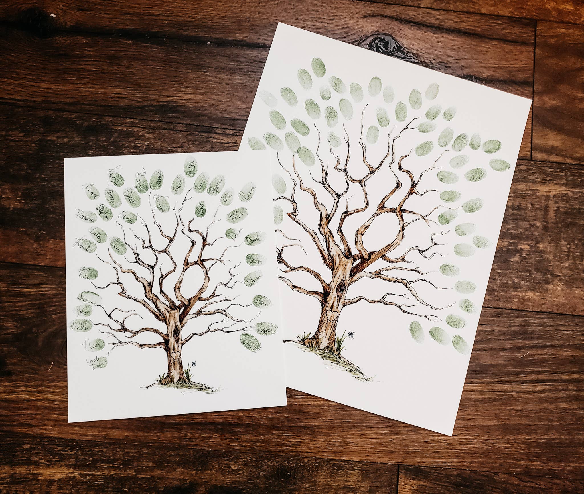 Stephanie Hathaway Designs - Vendita all'ingrosso Stampa artistica - L'albero genealogico delle impronte digitali2